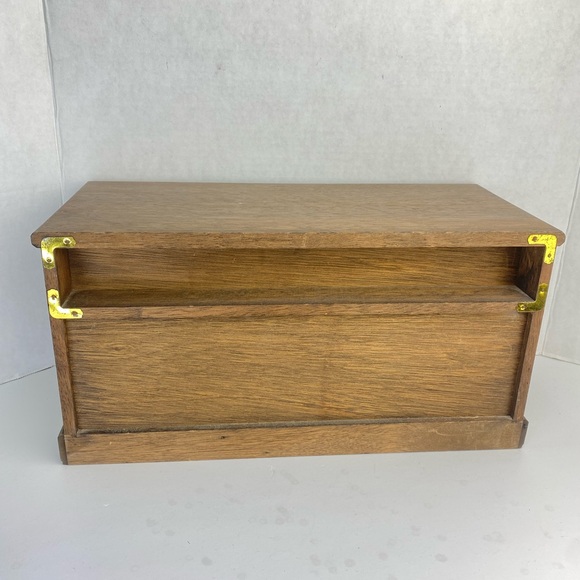 Vintage Wooden Mele Jewelry Box Dresser Large 7 Drawers Made Japan Mid Century - Picture 5 of 15